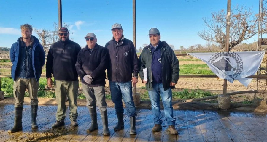 EN MARCHA. La competencia arrancó esta semana en un tambo con ADN rafaelino.