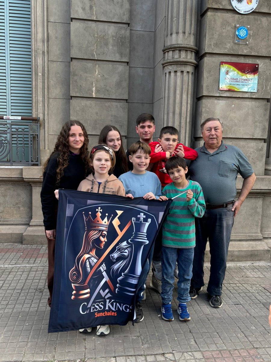 Los sunchalenses que participaron en el torneo.