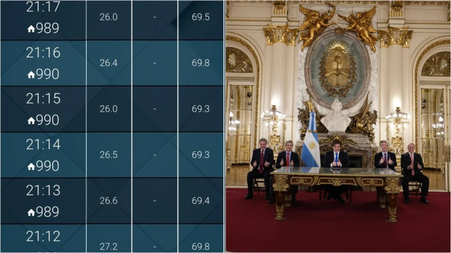 Rating de la cadena nacional de Javier Milei.