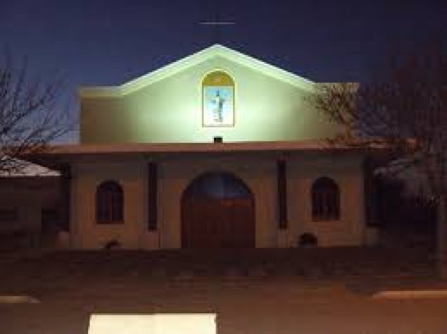 El templo parroquial de Tacural.