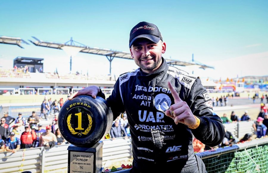 Martín Vázquez festejó su primer triunfo en el TC.
