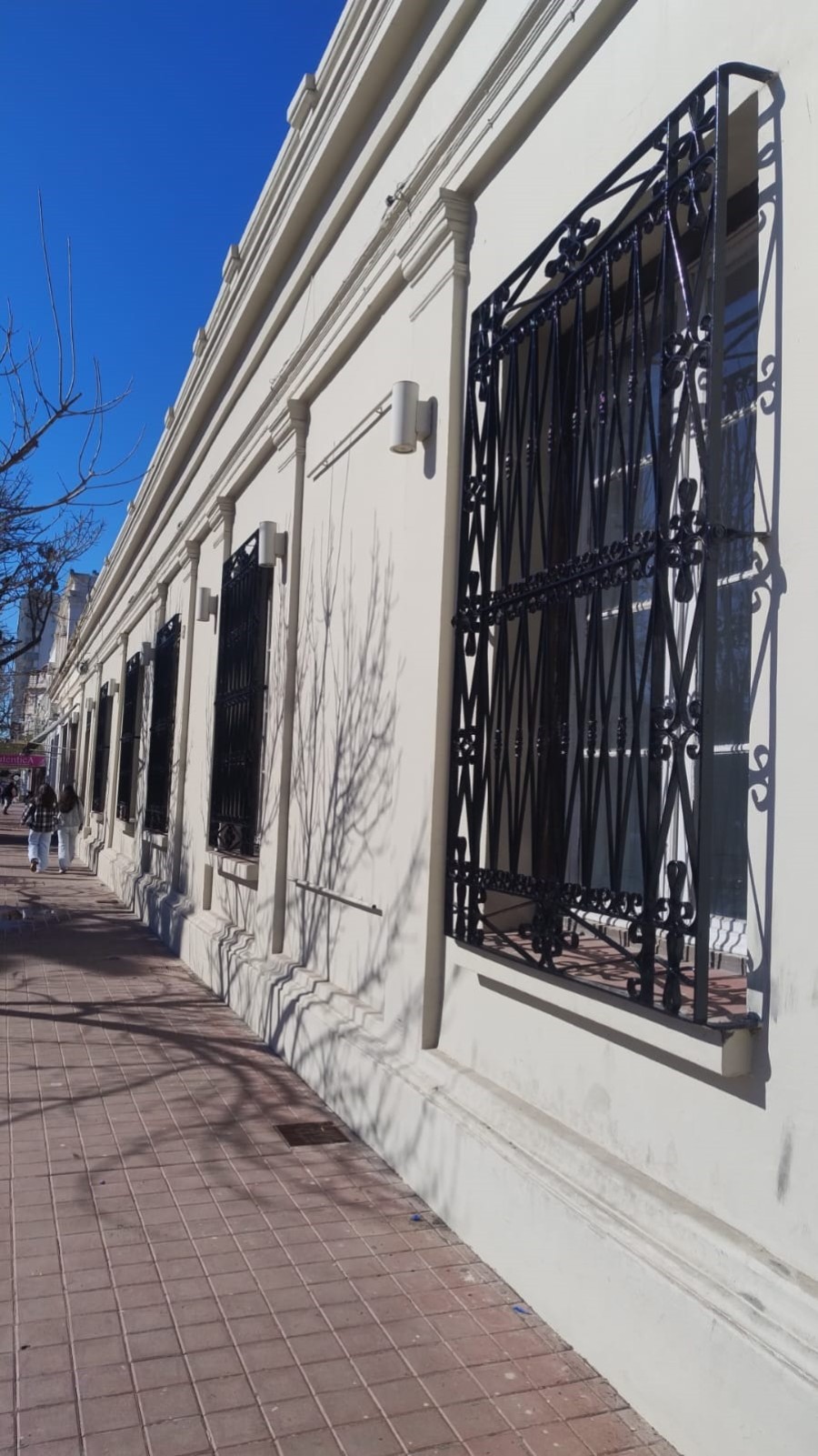 En esta etapa, personal municipal realiza la pintura de las rejas perimetrales, tarea que permitirá mejorar la estética y proteger la estructura.