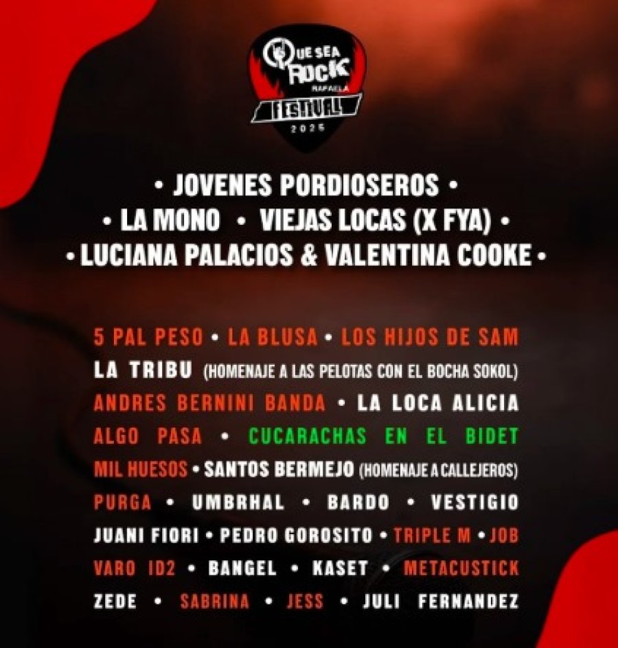 Tercera edición del Festival Que Sea Rock.
