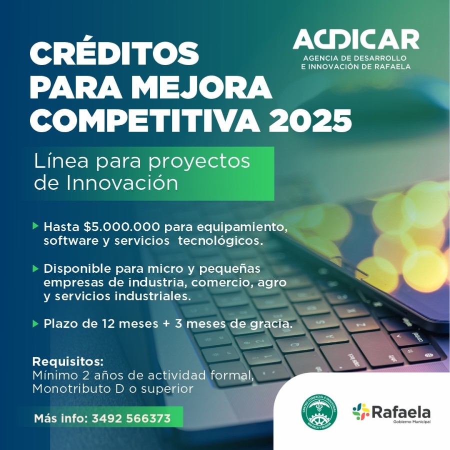 Los créditos se otorgan mediante fondos rotatorios del Ministerio de Desarrollo de la provincia de Santa Fe.