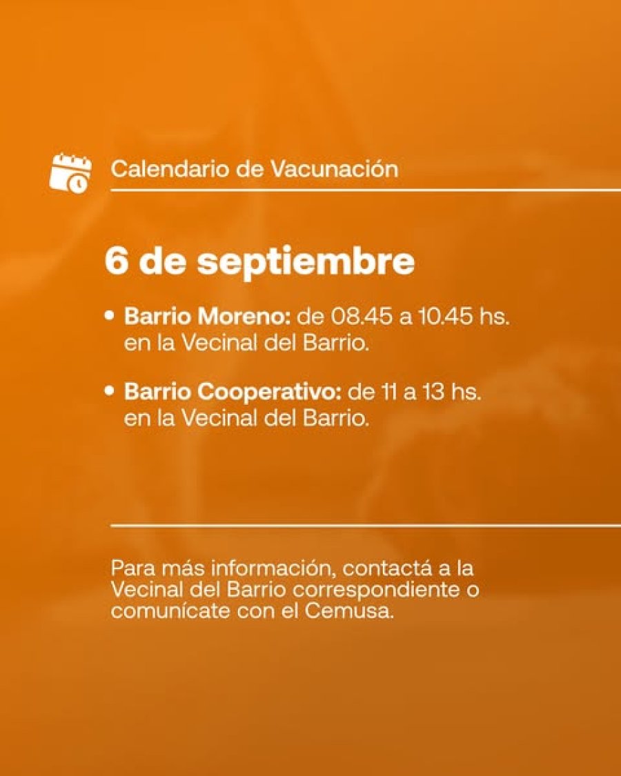 La Municipalidad a través de sus redes sociales difundió el cronograma.