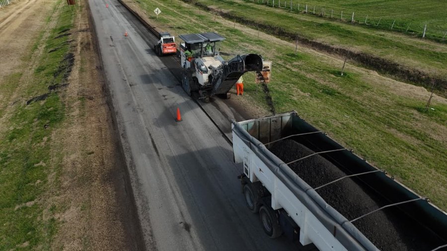 La vía de comunicación que está siendo intervenida.