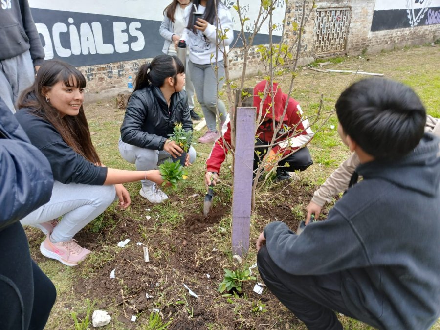 Una de las actividades cumplidas en la escuela.