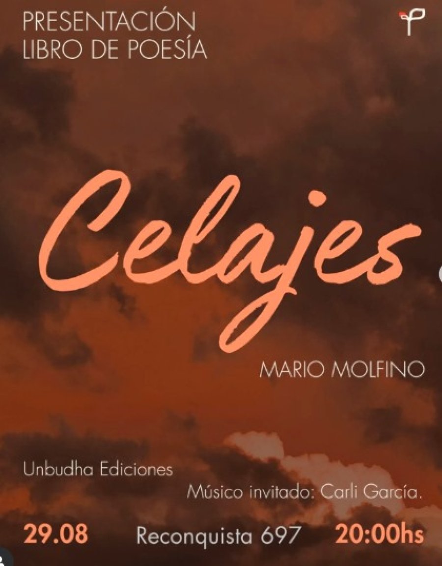 Celajes, libro de poesía de Mario Molfino.