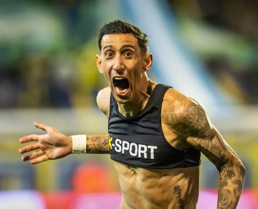 Ángel Di María, autor del gol que le dio la victoria a Rosario Central en el clásico.