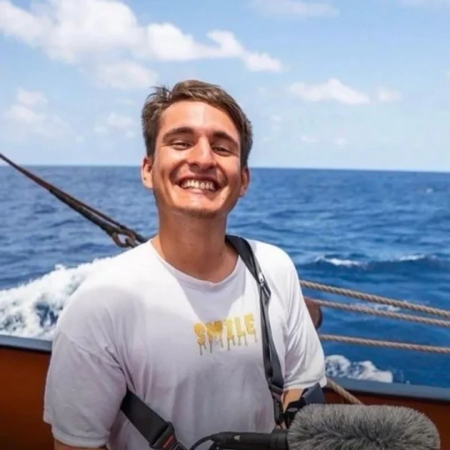 Nicolás Marin rumbo a Gaza.