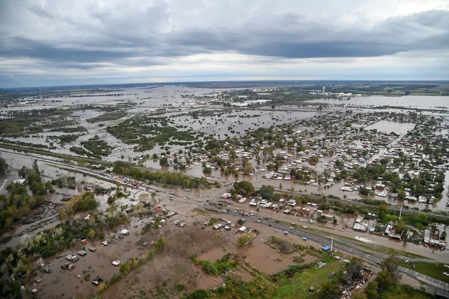 Las inundaciones en Zárate.