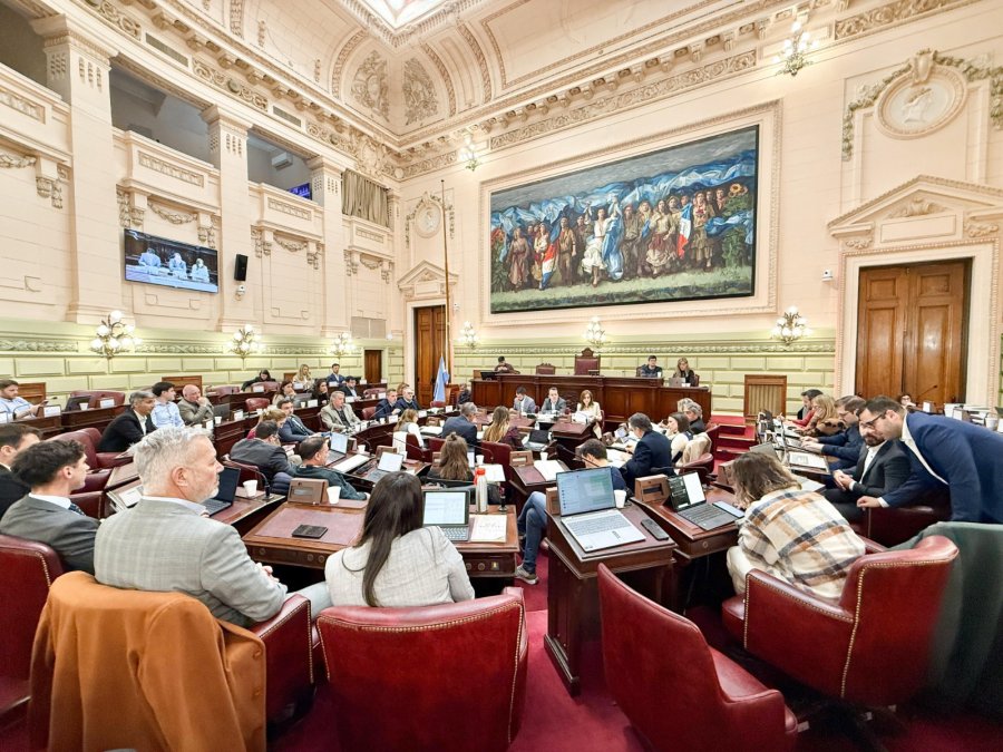 La Comisi&oacute;n Redactora mantuvo una reuni&oacute;n de m&aacute;s de siete horas en el recinto de Diputados. (PRENSA CONVENCI&Oacute;N)
