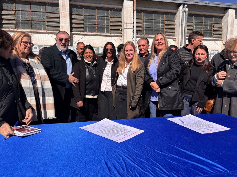 Un instante del acto realizado en Santa Fe.