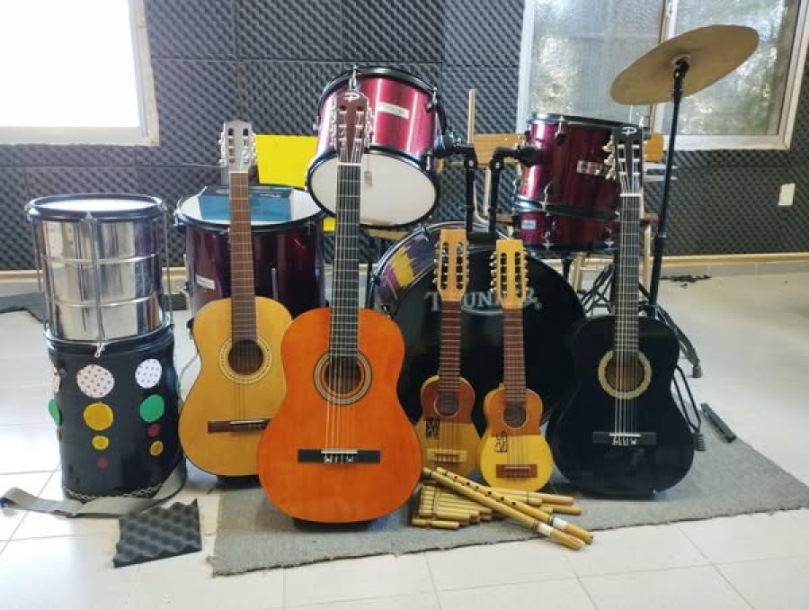 Los instrumentos prestados al establecimiento educativo.