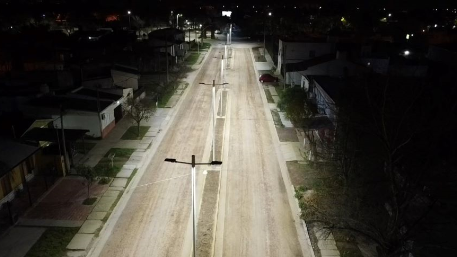 Vista aérea de la Av. Sarmiento.