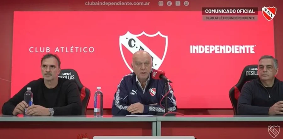 DESCARGO. El presidente del Rojo confía en un fallo favorable de Conmebol.