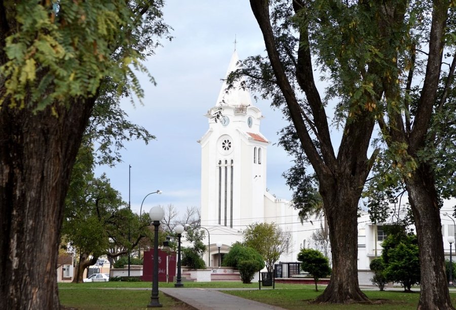 La reconocida Parroquia Santa Rosa de Lima.