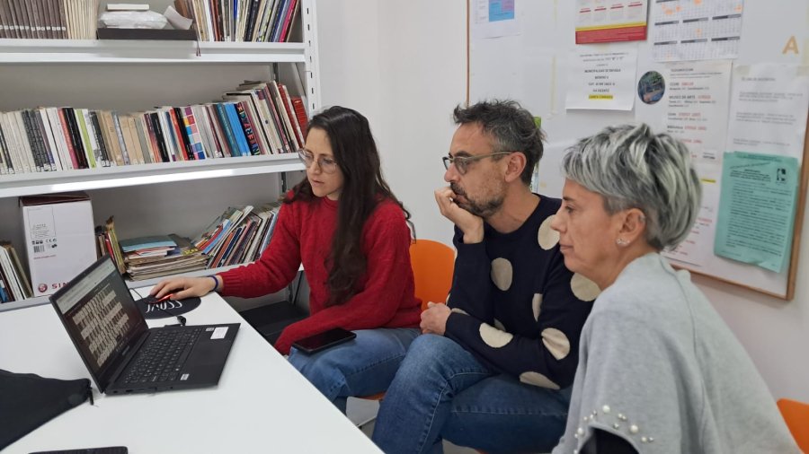 El comité de selección conformado por Martín Lopetegui, Ximena Pita y Yasmín Uasuf.