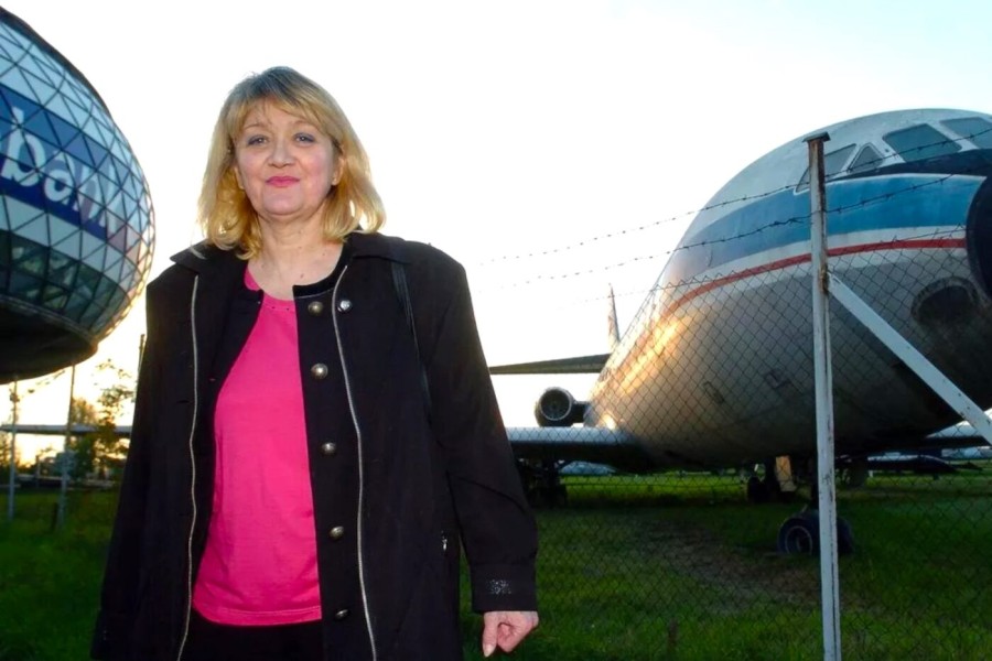 Vesna Vulovic' única sobreviviente del vuelo siniestrado.