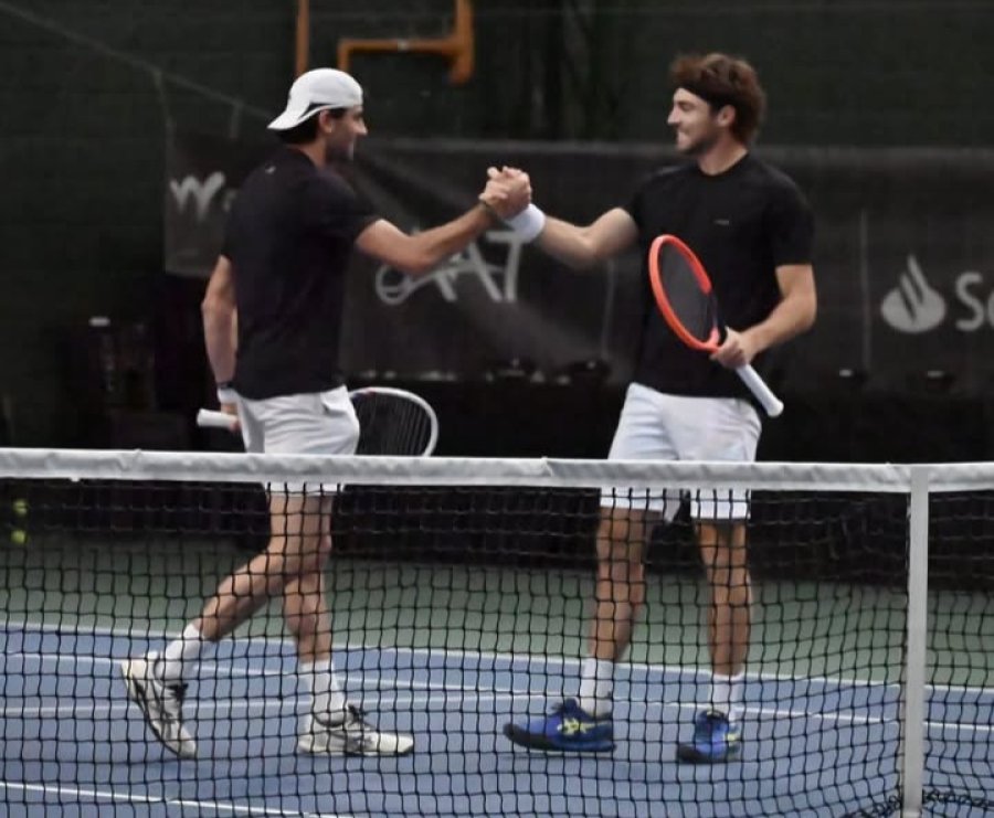 ESTUVIERON CERCA. Basel y Ribero disputaron la final.