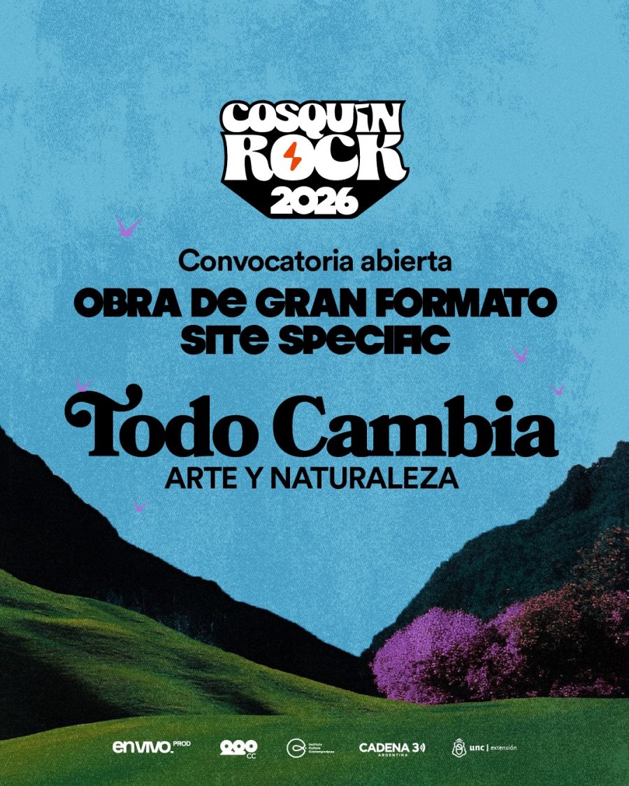 Convocatoria Cosquín Rock 2026.