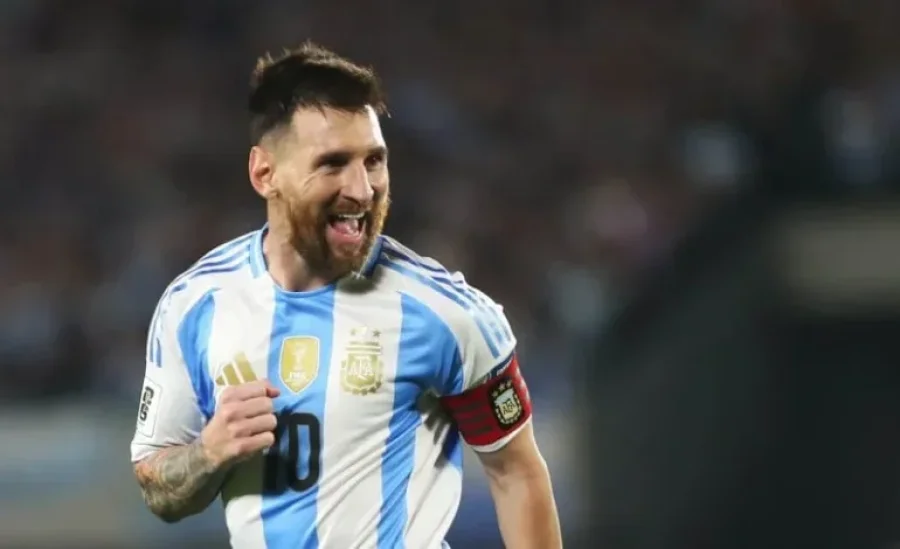 Lionel Messi, en el partido de Argentina ante Colombia por las eliminatorias sudamericanas.