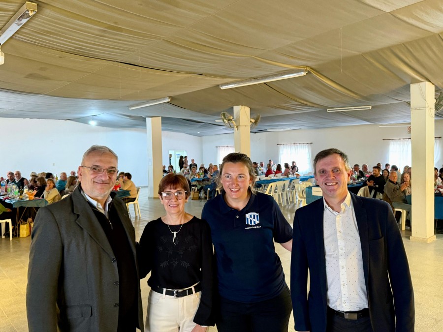 COLONIA CELLO. El momento protocolar de la celebración