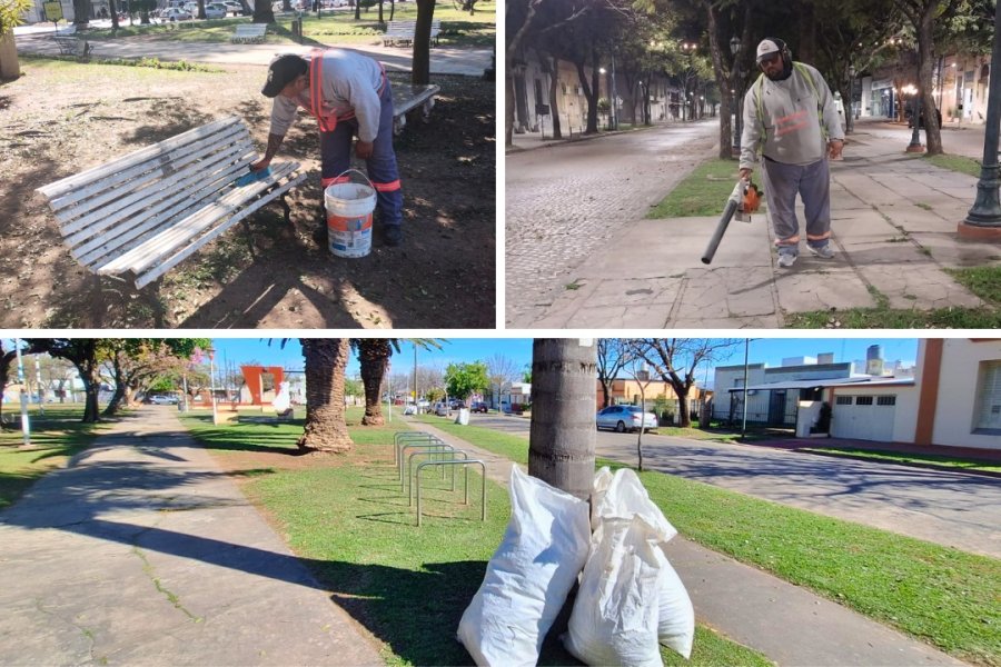 La Municipalidad prepara plazas, avenidas y calles.