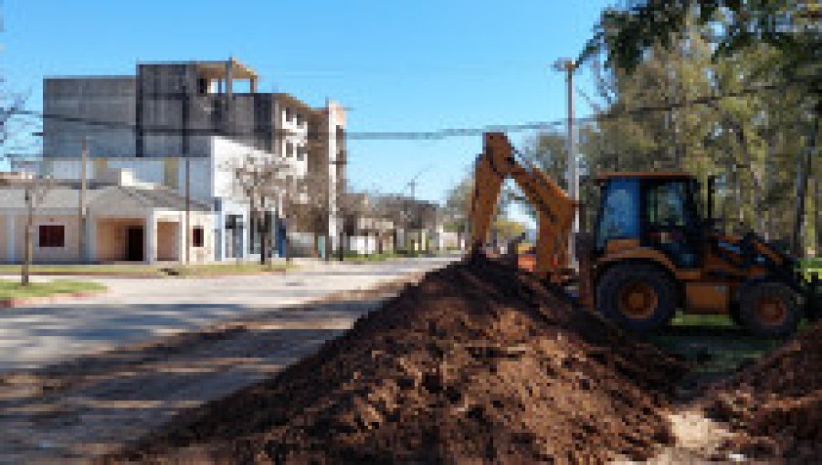 La labor de operarios municipales en uno de los sectores afectados.