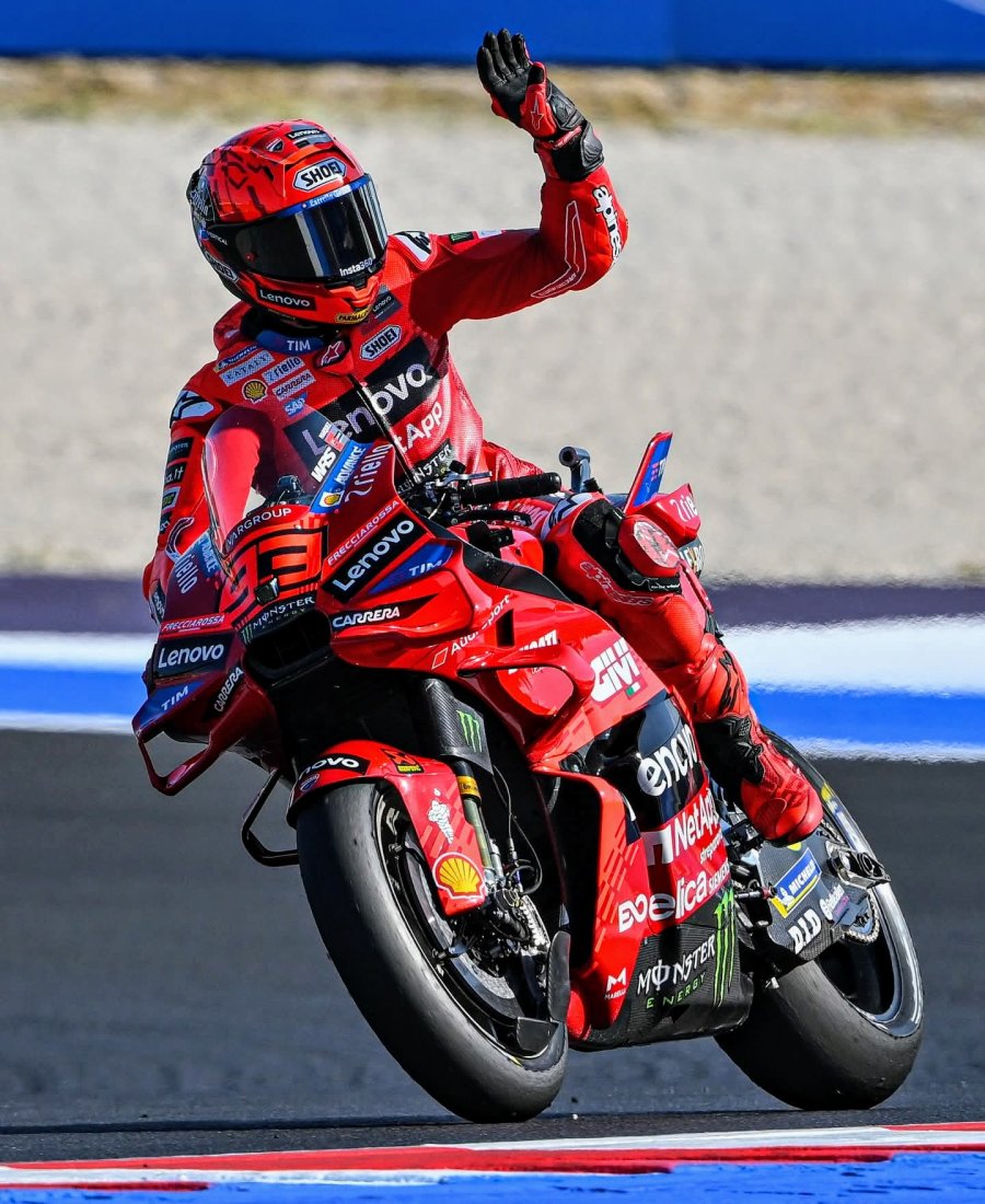 Marc Márquez fue la referencia del viernes con la Ducati.