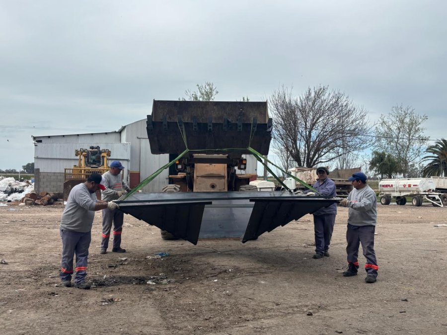 NUEVA INFRAESTRUCTURA. La planta de residuos de Rafaela ya cuenta desde hoy con una tolva completamente renovada.