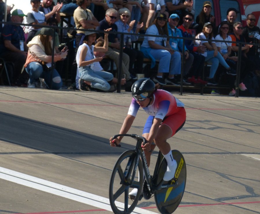 FELIZ. Ganó el Keirin en el ciclismo de los JADAR.