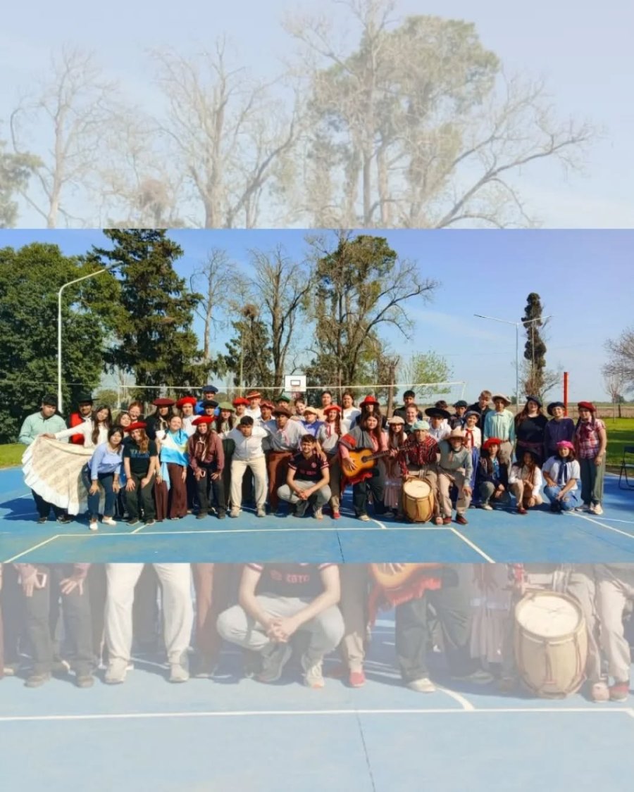 Los jóvenes que participaron de la celebración.