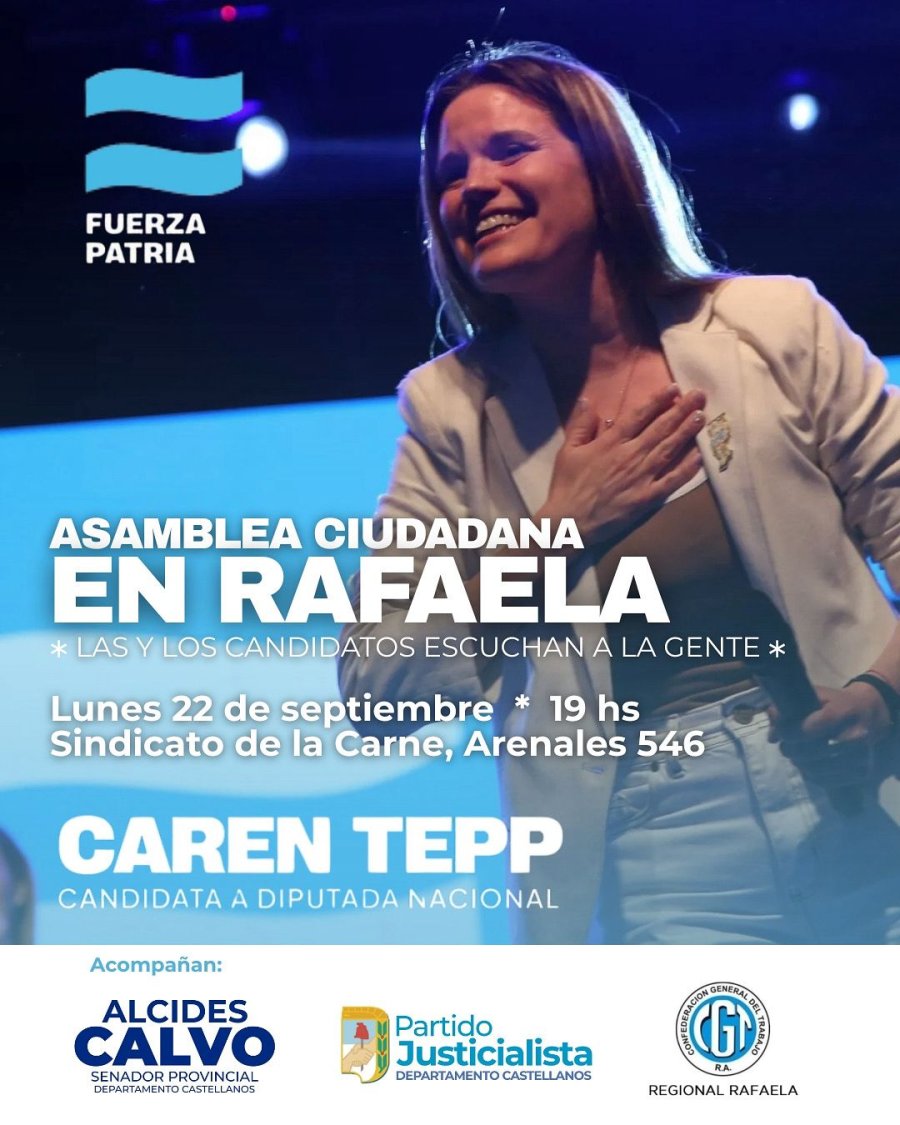CAREN TEPP. La candidata a diputada nacional estará de visita en la ciudad el próximo lunes.