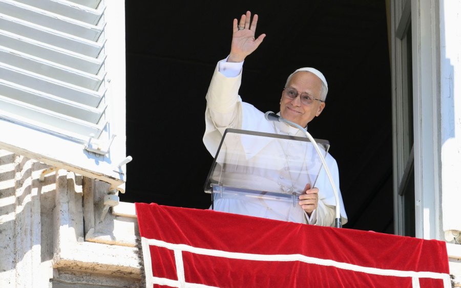 El Pontífice esta mañana durante el Angelus.