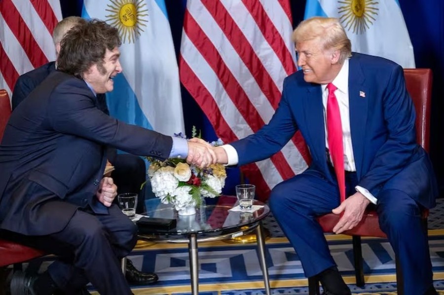 EN NORTEAMERICA. Milei y Trump se reunirán este martes en tierras estadounidenses.