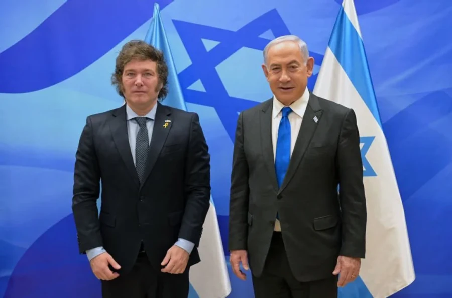 Javier Milei y Benjamín Netanyahu.
