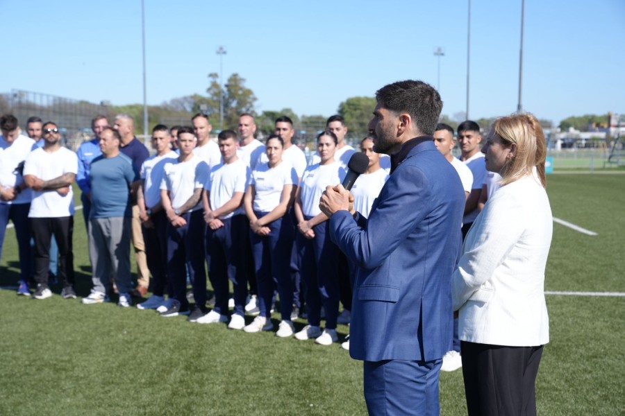 El gobernador Maximiliano Pullaro y la vicegobernadora Gisela Scaglia.