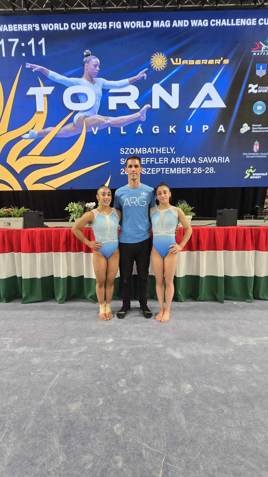 DE SELECCION. Lucía González, Víctor Ingaramo y Emilia Acosta.