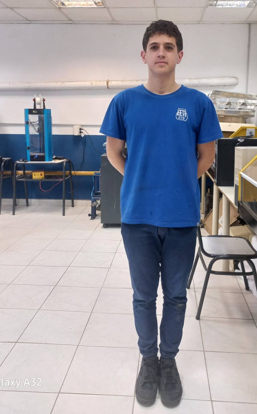 Agustín Schmithalter, el alumno reconocido.