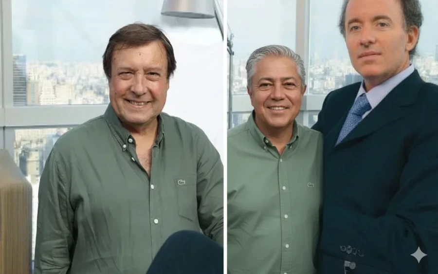 Weretilneck, Figueroa y Sebastián Esquenazi (Foto ensamblada con IA).