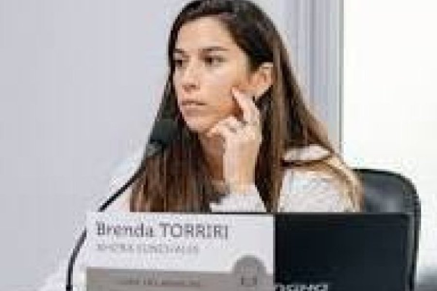 La edil oficialista en su banca.