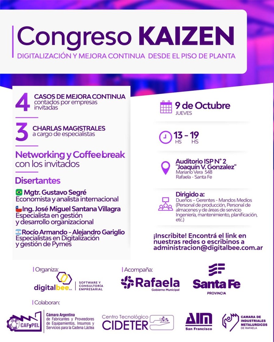 La actividad es organizada por Digitalbee S.A.