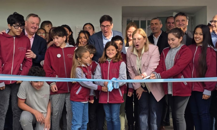 En Ñanducita inauguraron ampliación de la escuela.