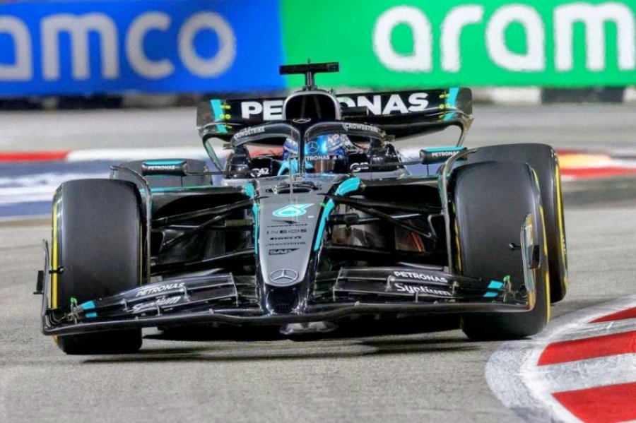 George Russell se impuso con autoridad en el Gran Premio de Singapur.