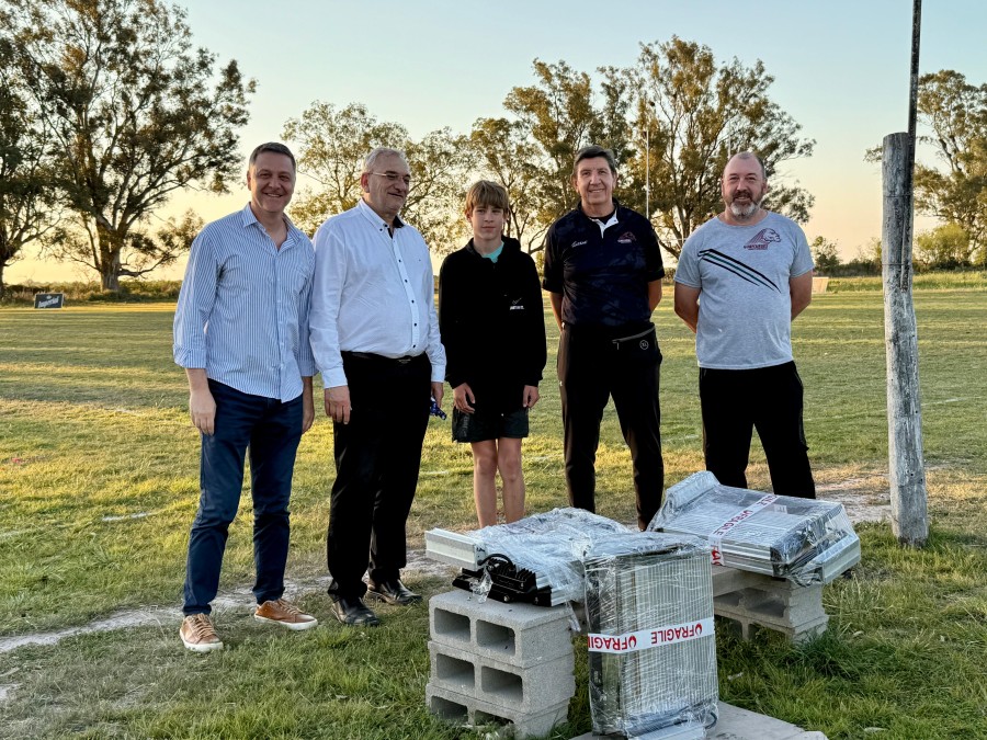 Un instante de la recorrida.