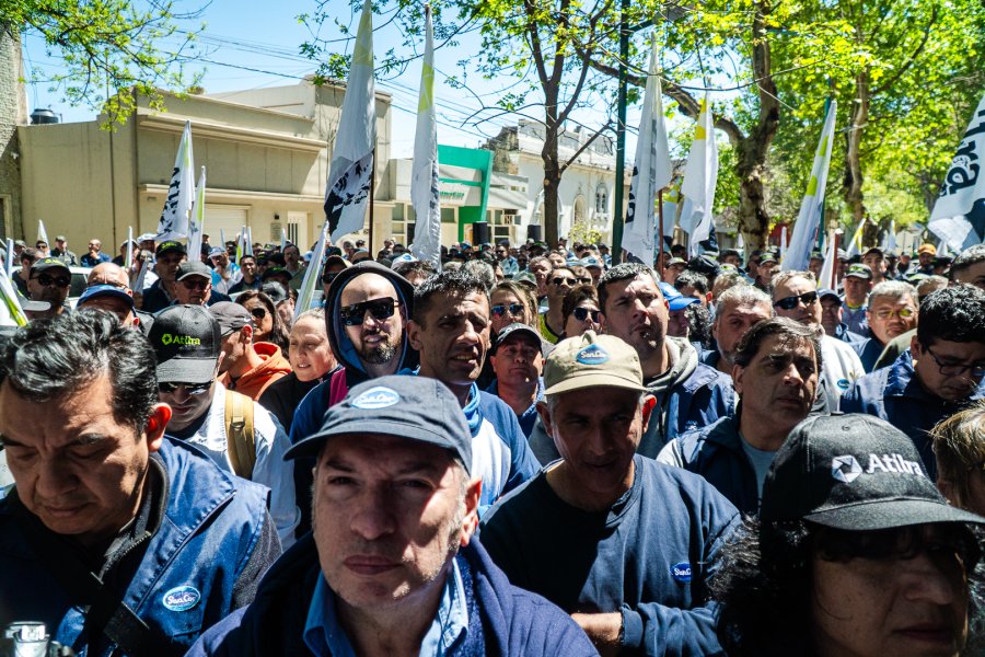 Vista parcial de la movilización.
