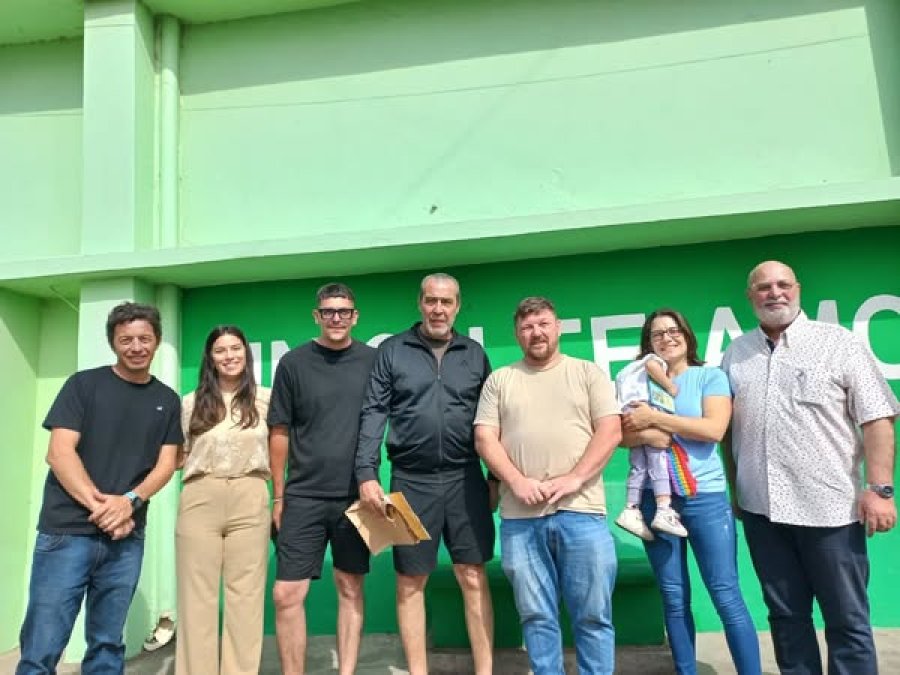 Checho Batista junto a Pinotti y su Gabinete.