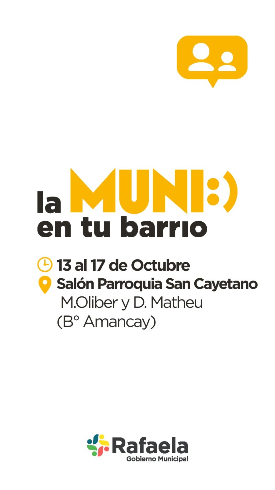 DISPOSITIVO. A partir de este lunes se ubicará frente al salón de la parroquia San Cayetano en M. Oliver y Matheu.