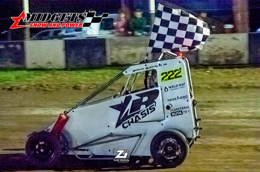 Benjamín Bottazzi venció de principio a fin en el Minimidgets 110.